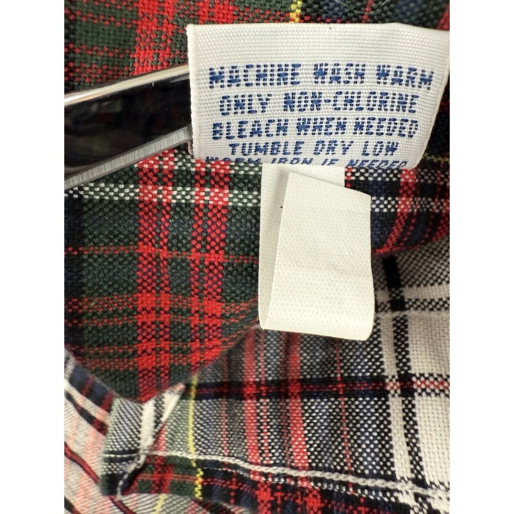 Ralph Lauren Red Plaid Classic Oxford Dress Shirt Men's Large Green Pony‎ - Picture 9 of 10